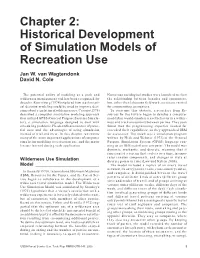 Computer Simulation Modeling of Recreation