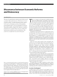 Dissonance Between Economic Reforms and Democracy