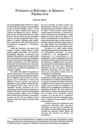 Evidence As Rhetoric: a Semiotic Perspective