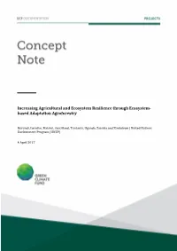 Increasing Agricultural and Ecosystem Resilience Through Ecosystem- Based Adaptation Agroforestry