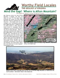 Where Is Afton Mountain? Christopher M