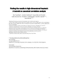 A Tutorial on Canonical Correlation Analysis