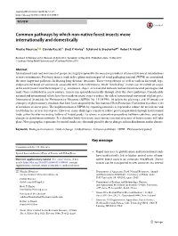 Common Pathways by Which Non-Native Forest Insects Move