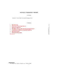 HE WANG Abstract. a Mini-Course on Rational Homotopy Theory