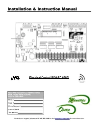 Installation & Instruction Manual