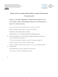 Mitigation of PM2.5 and Ozone Pollution in Delhi: a Sensitivity Study During The