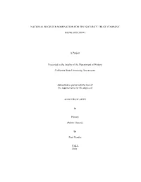 National Register Nomination for the Security Trust Company