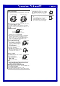 Operation Guide 4391