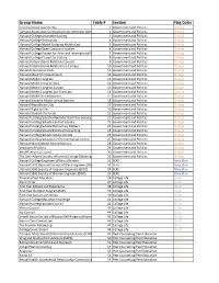 2019 Involvement Fair Tables List
