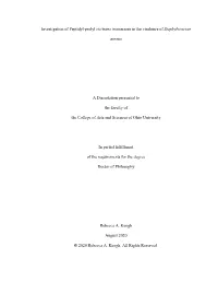 Investigation of Peptidyl-Prolyl Cis/Trans Isomerases in the Virulence of Staphylococcus