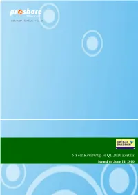 Nahco Plc 5-Year Review