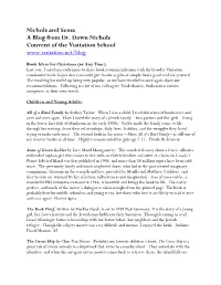 Nichols and Sense a Blog from Dr. Dawn Nichols Convent of the Visitation School