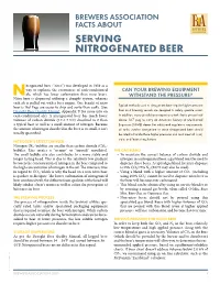 Serving Nitrogenated Beer