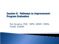 Fall Rates and Relevance to Nursing Sensitive Outcomes