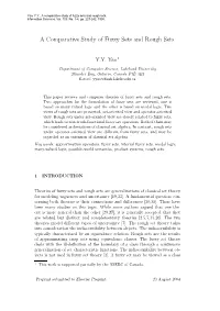 A Comparative Study of Fuzzy Sets and Rough Sets, Information Sciences, Vol