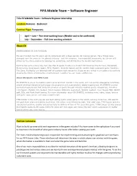 FIFA Mobile Team – Software Engineer