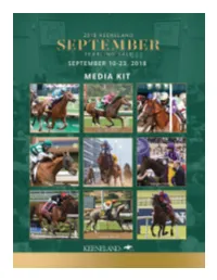 SEPTEMBER SALES GRADUATES — Graded Stakes Winners Sold 2013–2017 2018 Stakes Winners Through Sept