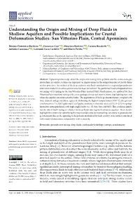 Understanding the Origin and Mixing of Deep Fluids in Shallow Aquifers