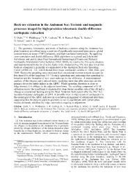 Backarc Extension in the Andaman