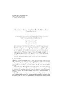 Kinematic and Dynamic Analysis for a New Macpherson Strut Suspension System