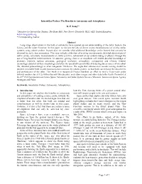 Page 1 of 7 Interstellar Probes: the Benefits to Astronomy and Astrophysics KF Longa* a Initiative for Interstellar Studies