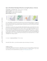 Species Distribution Modeling for Machine Learning Practitioners: a Review