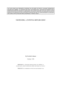 This Issue Paper Was Prepared by Writenet on the Basis of Publicly Available Information, Analysis and Comment