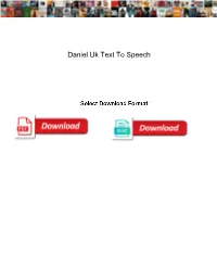 Daniel Uk Text to Speech