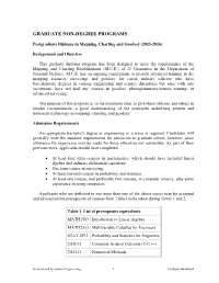 Post-Graduate Diploma in Mapping, Charting & Geodesy