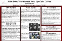 Solving Cold Cases with DNA: the Boston Strangler Case
