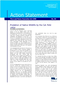 Action Statement Flora and Fauna Guarantee Act 1988 No