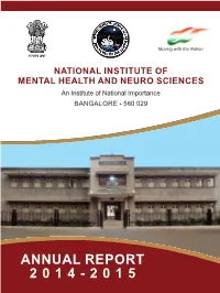 Annual Report 2 0 1 4 - 2 0 1 5