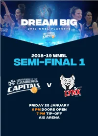 Game Day Program Semi-Final 1