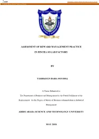 Assessnent of Reward Management Practice