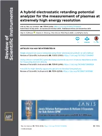 A Hybrid Electrostatic Retarding Potential Analyzer for the Measurement of Plasmas at Extremely High Energy Resolution