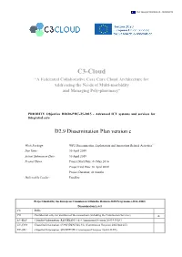 D2.9 Dissemination Plan Version C