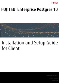Installation and Setup Guide for Client