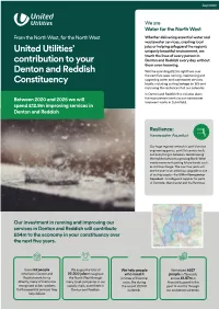 United Utilities' Contribution to Your Denton and Reddish Constituency