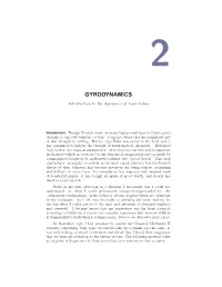 GYRODYNAMICS Introduction to the Dynamics of Rigid Bodies