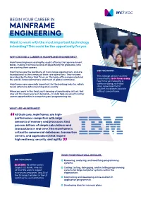Mainframe Engineering