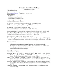 Michael W. Busch Updated June 12, 2015 Contact Information