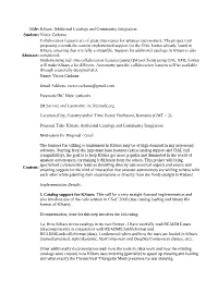 Kstars: Additional Catalogs and Community Integration Student: Victor Carbune Collaboration Features Are of Great Importance for Amateur Astronomers