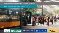 Report on Alaskan Way Viaduct and Related Projects