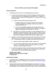 Stena/DFDS Merger Appendices & Glossary