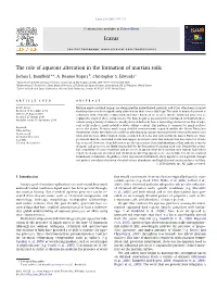 The Role of Aqueous Alteration in the Formation of Martian Soils ⇑ Joshua L
