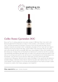 Collio Rosso Cjarandon DOC