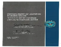 Dod Earned Value Management Interpretation Guide