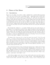 Lab # 3: Phases of the Moon