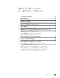 Report on Corporate Governance and Internal Control Procedures