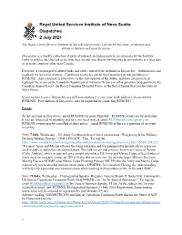 RUSI Nova Scotia Dispatches 2021-07-02